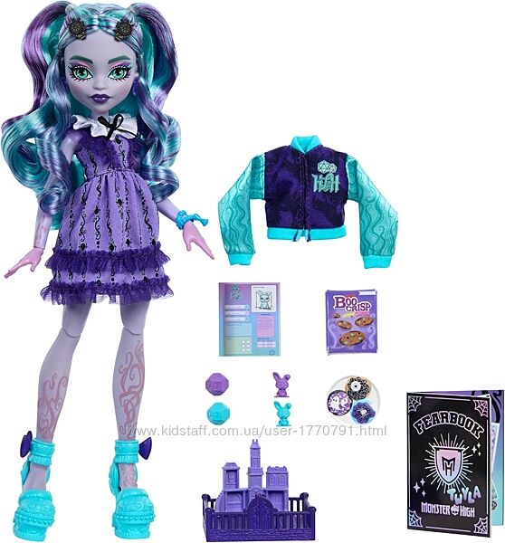 Монстер Хай Твайла Кіберклуб Книга страху Monster High Fearbook Twyla HXW31