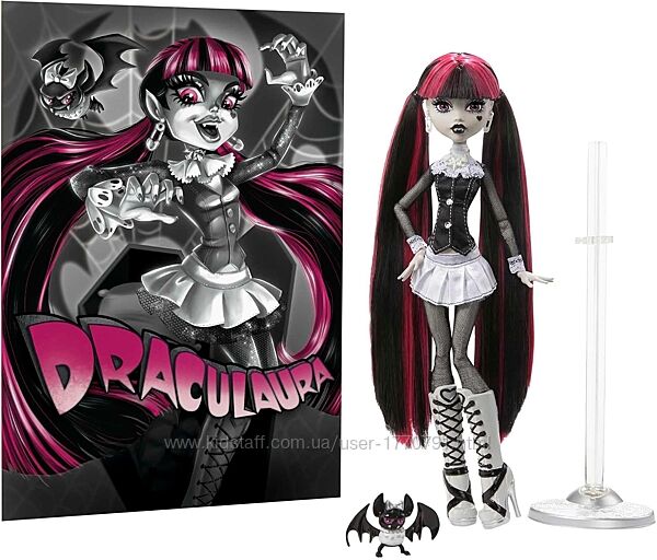 Monster High Doll, Draculaura, Reel Drama HKN27 Монстр Хай Дракулара Драма