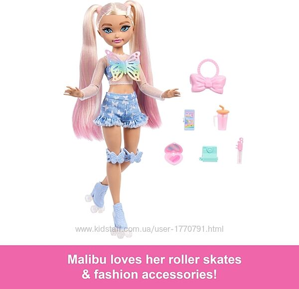 Barbie Dream Besties  Malibu Барбі Малібу на роликах