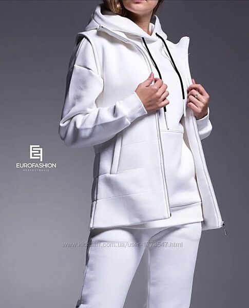 Жилетка біла трикотаж бренд EuroFashion , Туреччина