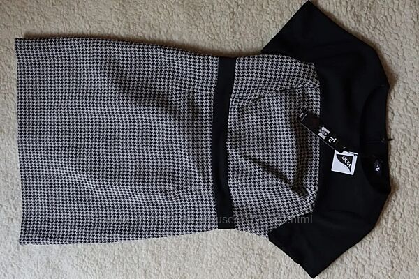 Сукня чорно біла принт гусяча лапка , нова з біркою