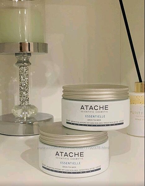 Маска із зеленим чаєм Atache Essentielle Green tea 