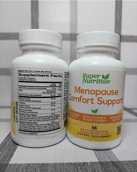 Super Nutrition, добавка для підтримки під час менопаузи