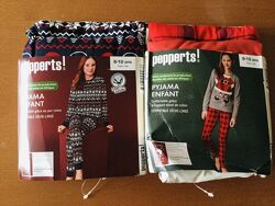 134-140 зріст Pepperts Новорічна трикотажна піжама дівчинці з 100 бавовна