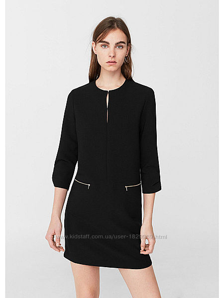 Чорное, елегантное плаття Mango. Нова модель.