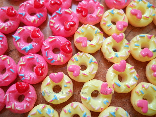 Еда пончики для кукол 1/6 и 1/12, миниатюрные сладости для рукоделия