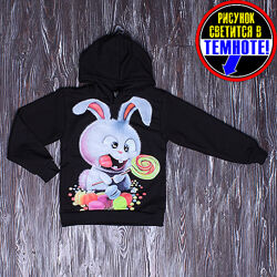 Худі дитяче, малюнок світиться в темряві