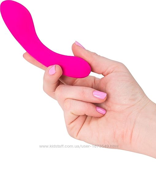 Минивибратор The Mini Swan Wand с чехлом, розовый, удобно брать с собой