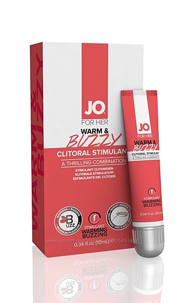 Возбуждающий гель для клитора System JO WARM BUZZY эффект жидкого вибратора