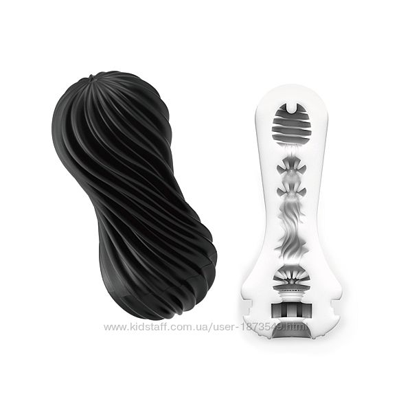 Мастурбатор Tenga FLEX Rocky Black изменяемая интенсивность, скручивается