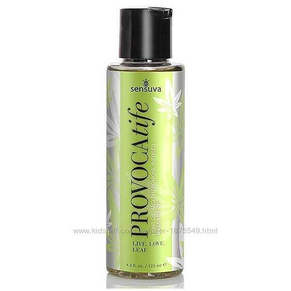 Массажное масло с феромонами Sensuva Provocatife Hemp Oil Infused Massage