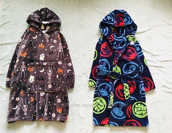 8-9 рок. George. Primark Халат з Привидами і Марвел. флісовий, махровий, пу