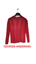 Papaya кофта павутинка прозоре мереживо червона мережка жіноча кофтинка