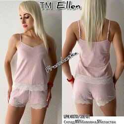 Жіноча піжама з шортами та майкою на тонких бретелях ТМ Ellen 