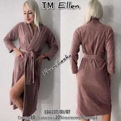 Халат жіночий велюровий на поясі ТМ Ellen LGV 207/01/07 