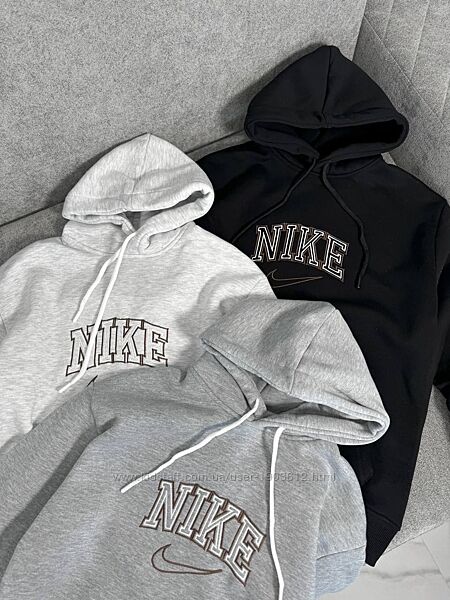 Чоловіча Тепла Толстовка Худі Nike Фліс