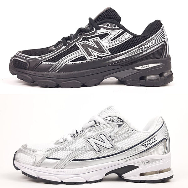 Чоловічі кросівки New Balance 740 white blue / black silver 