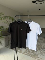 Новинка Чоловіча Футболка Louis Vuitton Black White