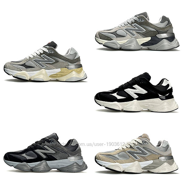 Жіночі Кросівки New Balance 9060 натуральна замша / 5 різних кольорів 