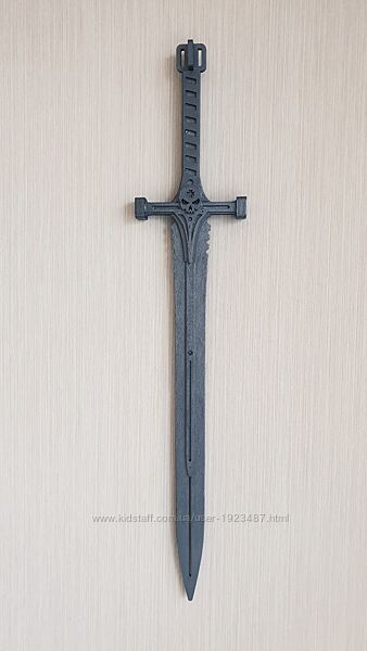 Сувенирный деревянный меч. Новый. Серый метал. Шикарный подарок