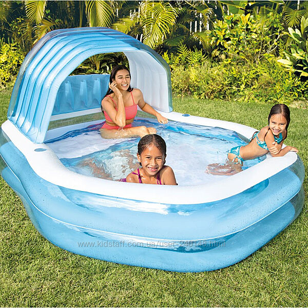 Басейн Intex 57186 Сімейний сидіння, спинка, навіс, р.229191135см. Басс