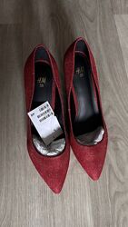 Туфлі човники з люрексом НМ