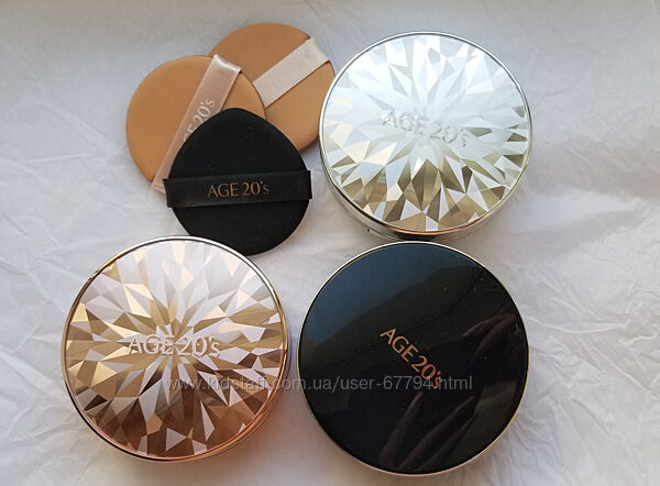 Футляри кушонів AGE 20&acutes Cushion та спонжи