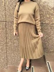 комплект  юбка джемпер шерсть  Плаття сукня міді пліссе гофре 