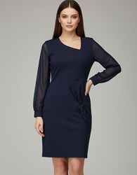 Sassofono плаття сукня міді Джемпер пальто пуховик р с-м-л пух перо енот