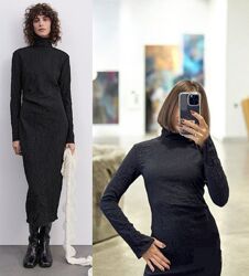 Сукня з жатової тканини zara limited edition s-m