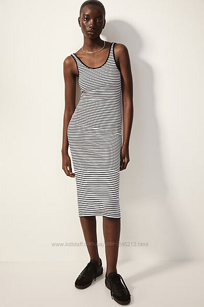 Смугасте плаття майка H&M 46-48-50