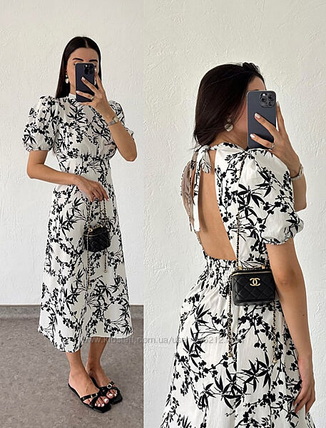 Довге сукня zara з принтом xl 46-48