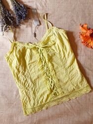 Лаймова бавовняна маєчка Marks&Spencer M-L