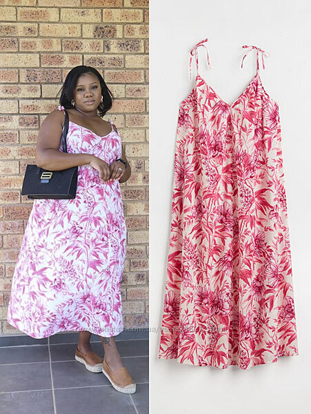 Бавовняний квітковий сарафан H&M  XL50-52-54