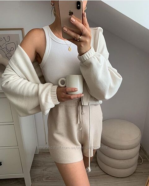 Біла Майка топ H&M XL  48-50 у рубчик