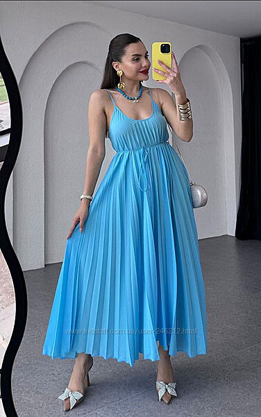 Шикарний сарафан Mango плісce L-XL