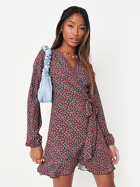 Sale Квіткова сукня на запах Missguided L-XL-XXl