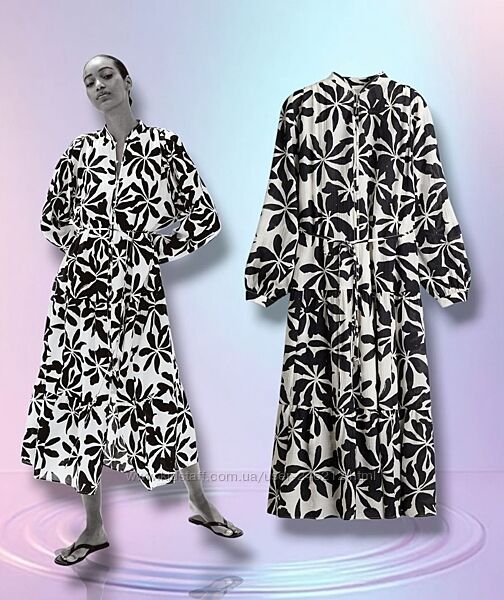 Повітряна сукня h&m із жатої тканини m 46-48 xl  50-52-54