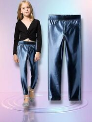Красиві легінси лосини Zara металік 10-12 років 140-150 см