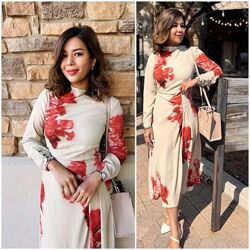 Елегантна квіткова сукня zara limited edition l/xl