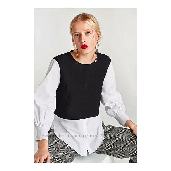 Сорочка гібрід zara xs-s дефект
