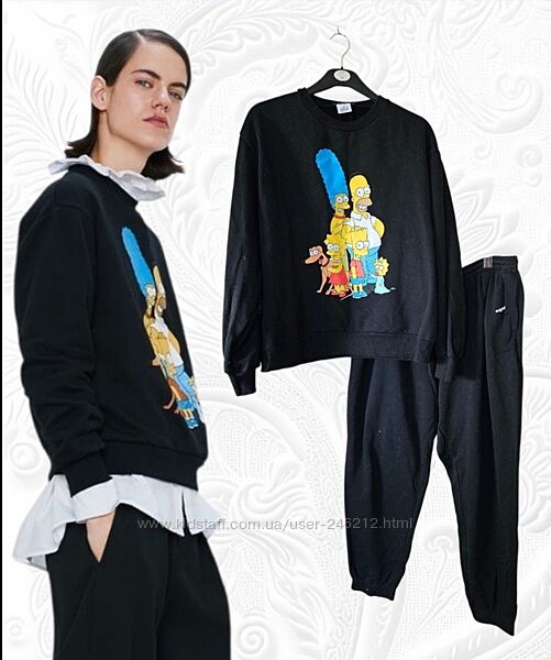 Спортивний костюм simpsons від zara h&m 50-52