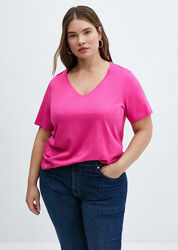 Футболка mango m-l-xl фуксія