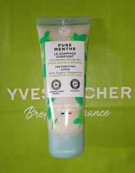 Pure Menthe Очищающий Скраб для лица с Мятой для Матовости Yves Rocher Ив 