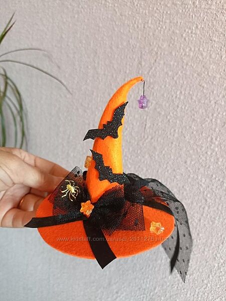 Заколки шляпки відьмочки на Хеллоуїн капелюх відьми на Хелловін