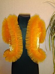 Жилет помаранчевий до карнавального костюма лисичка білочка дівчаткам 6-7р