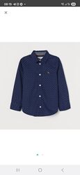 Брендова, нова сорочка  від H&M, р.9-10 р.