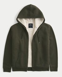 Худи на шерпе свитшот Hollister Abercrombie & Fitch L, XL Оригинал