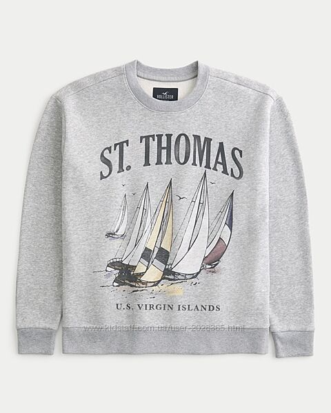 Світшот товстовка Abercrombie & Fitch Hollister р. XL