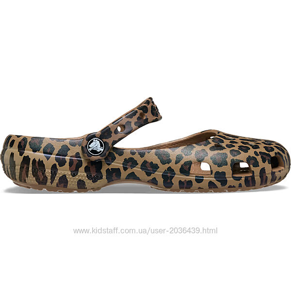Крокси балетки Crocs Classic Animal Ballet Sepia/Leopard 36 37 38 39